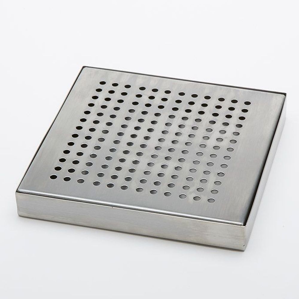 American Metalcraft Stainless Steel Square Drip Tray, 6 X 6 X 1/2 Inch Height