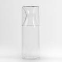 American Metalcraft Plastic Round Clear Water Carafe with Cup, 40 1/2 Ounce