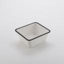 American Metalcraft Melamine Black Rimmed/White Serving Bowl, 44 Ounce