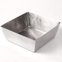 American Metalcraft Hammered Stainless Steel Square Bowl, 254 Ounce Capacity