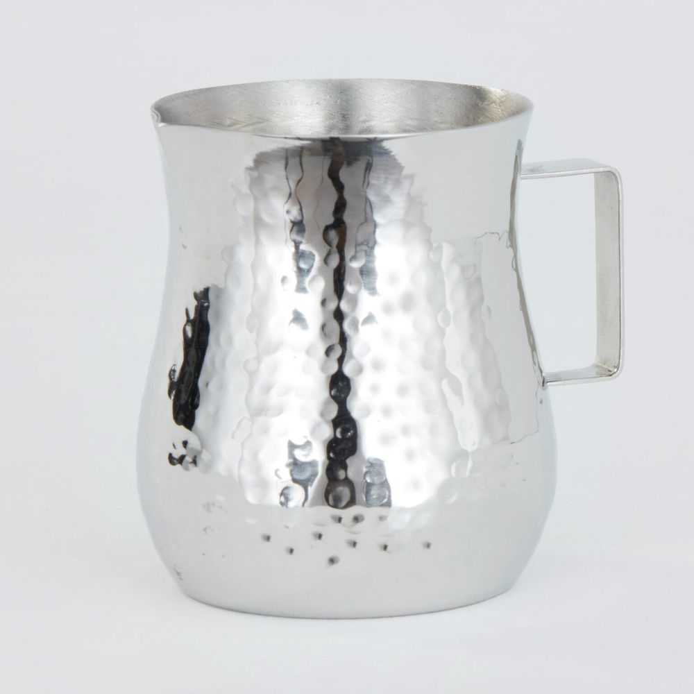 American Metalcraft Silver Stainless Steel Hammered Bell Creamer, 4 Ounce