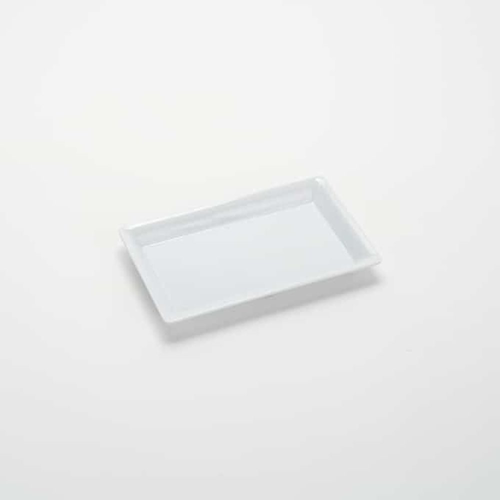 American Metalcraft White Melamine Rectangular Platter, 12 X 7 X 1/4 Inch