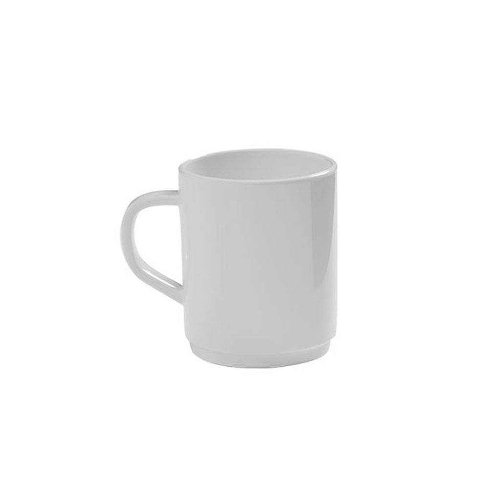 American Metalcraft Jane Collection White Tritan Stackable Mug, 10 Ounce Capacity