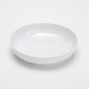 American Metalcraft White Melamine Shallow Round Bowl, 46 Ounce