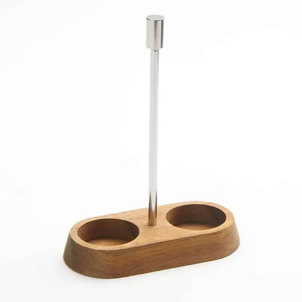 American Metalcraft Brown Acacia Wood Vintage Shaker Caddy Only, 5 X 2-1/2 X 6-1/2 Inch