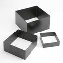 American Metalcraft Black Square 3 Piece Geo Riser Set -- 1 set