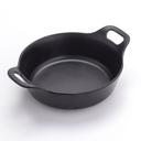 American Metalcraft Black Round Melamine Cast Iron Casserole, 7 5/8 inch Dia