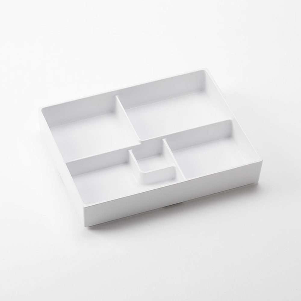 American Metalcraft Naturals Collection White Melamine 5 Compartment Bento Box, 10-7/8 X 8-1/4 X 2 Inch