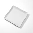 American Metalcraft Prestige White Square Ceramic Plate, 14 inch