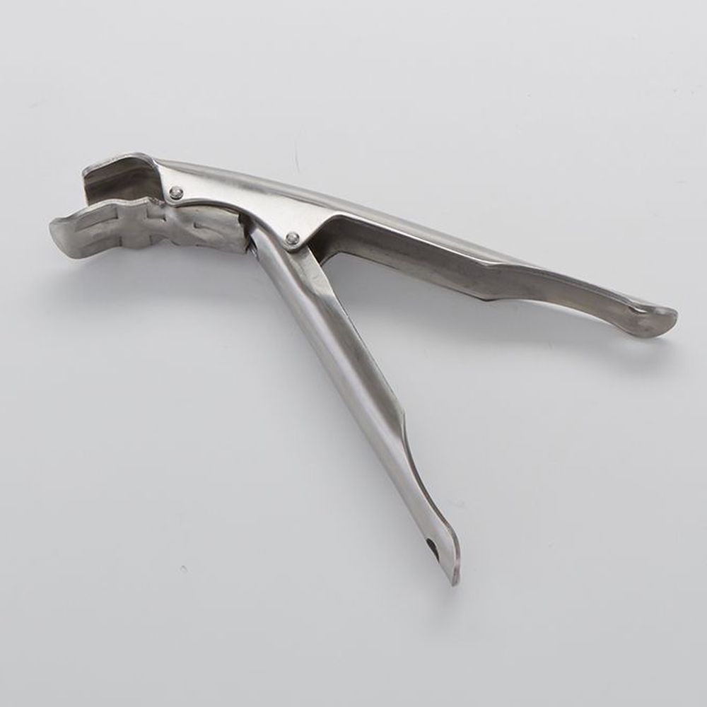 American Metalcraft Stainless Steel Nickel Plated Super Extra Heavy Duty Pan Gripper For Shallow Pan, 8 Inch