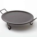 American Metalcraft Round Wrought Iron Griddle with Stand Set, 18 inch Diameter