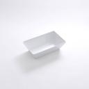 American Metalcraft Small Rectangular White Melamine Platter, 9 7/8 x 5 7/8 x 2 3/4 inch