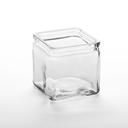 American Metalcraft Square Glass Jar, 24 Ounce