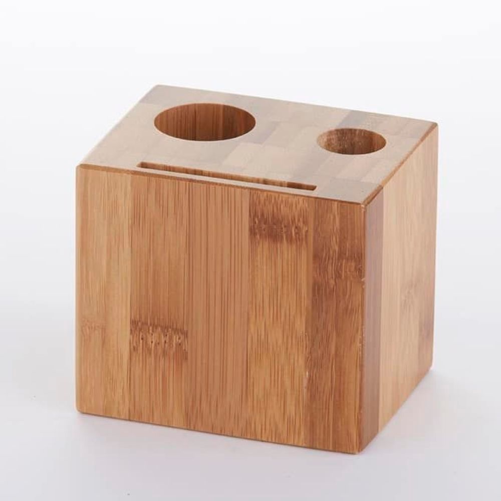 American Metalcraft Brown Bamboo Wood Block Check Presenter, 3 1/2 X 2 3/4 X 3 1/4 Inch
