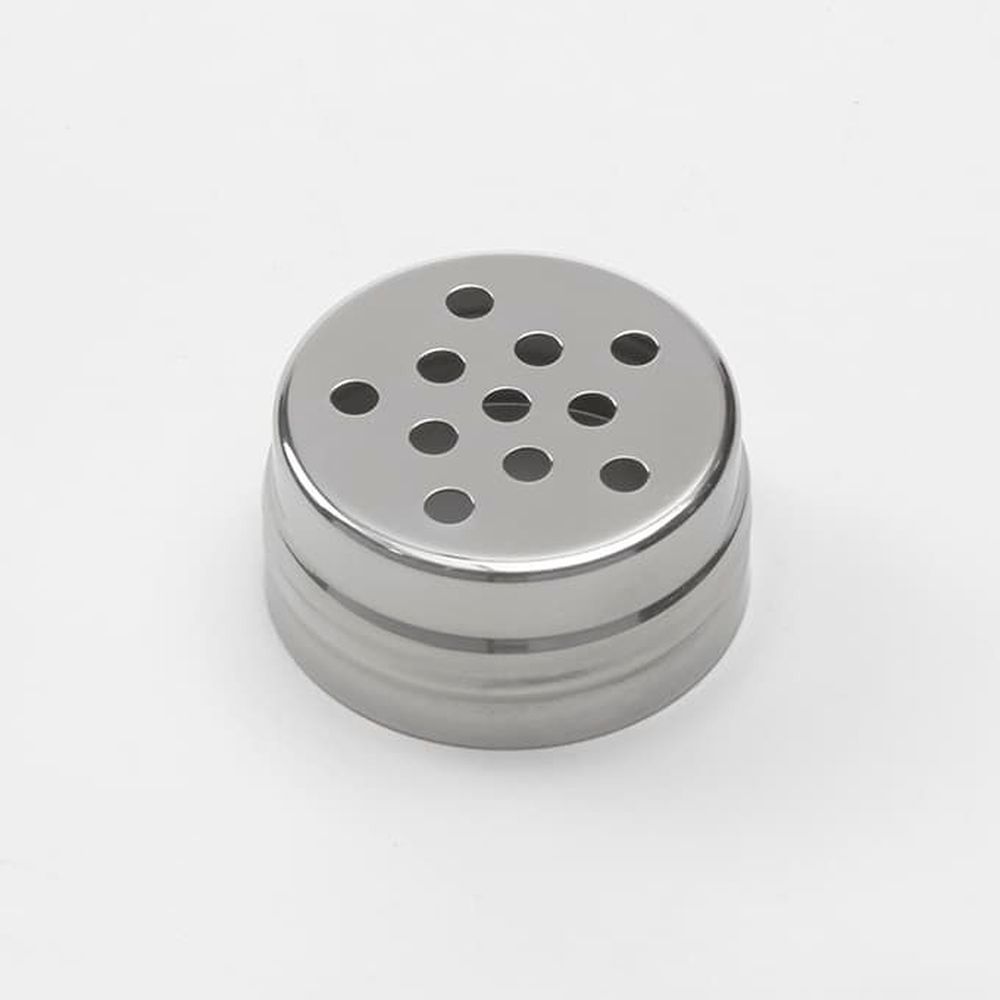 American Metalcraft 18/8 Stainless Steel Round Replacement Cheese Shaker Top Only, 2 Ounce Capacity