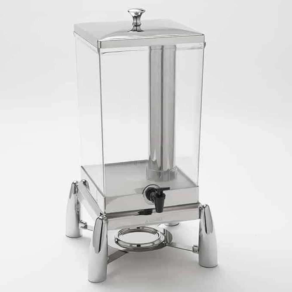American Metalcraft Evolution Stainless Steel/ Clear Polycarbonate 12 Quart Square Juice Dispenser, 11 X 12 X 23-1/8 Inch