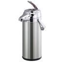 Signa-Air Stainless Vacuum Insulated Airpot with Brushed Stainless and Chrome Finish Lever Pump Lid