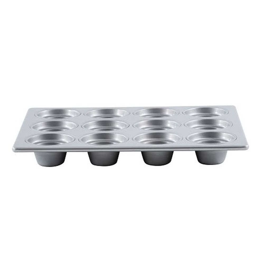 Aluminized Steel with Non-Stick Silicone Glaze 12 Cups Muffin/Cupcake Pan