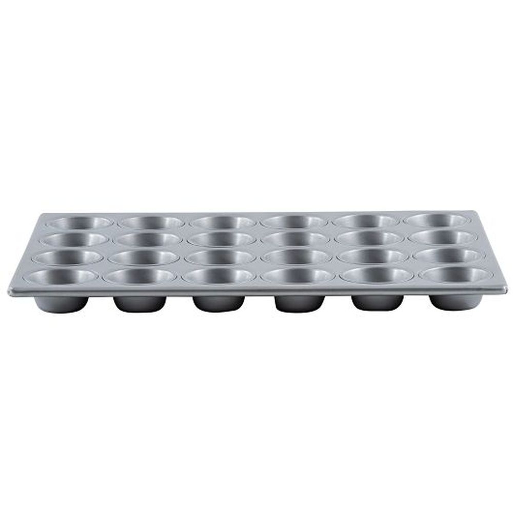 Aluminized Steel with Non-Stick Silicone Glaze 24 Cups Muffin/Cupcake Pan
