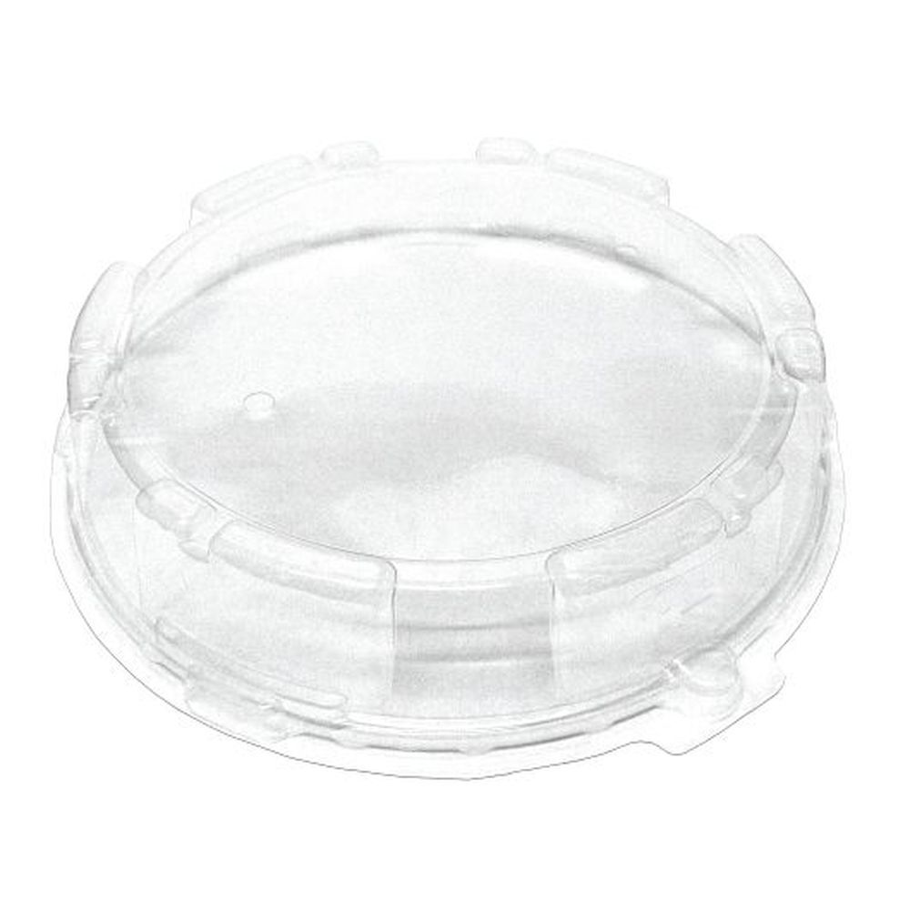 D&w Fine Pack 9.25 Inch Polystyrene Round Vented Plate Lid, 125 Count -- 4 Per Case