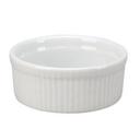 Porcelain White 60 Ounce Fluted Souffle Bowl