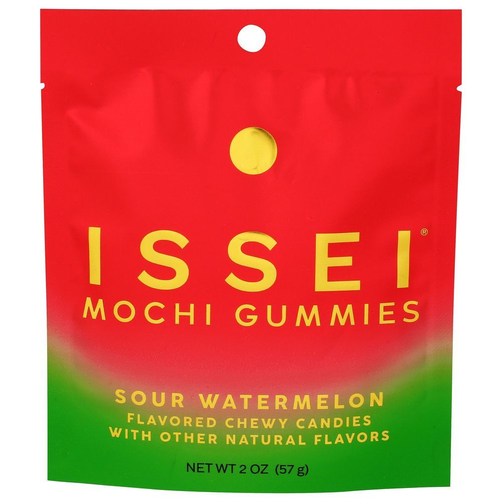 Issei Sour Watermelon Mochi Gummies, 2 Ounce -- 6 Per Case