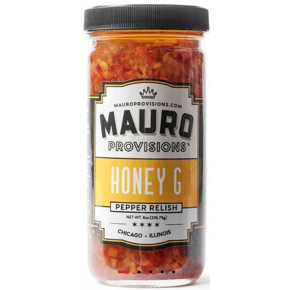 Mauro Provisions Honey G Pepper Relish, 8 Ounce -- 12 Per Case