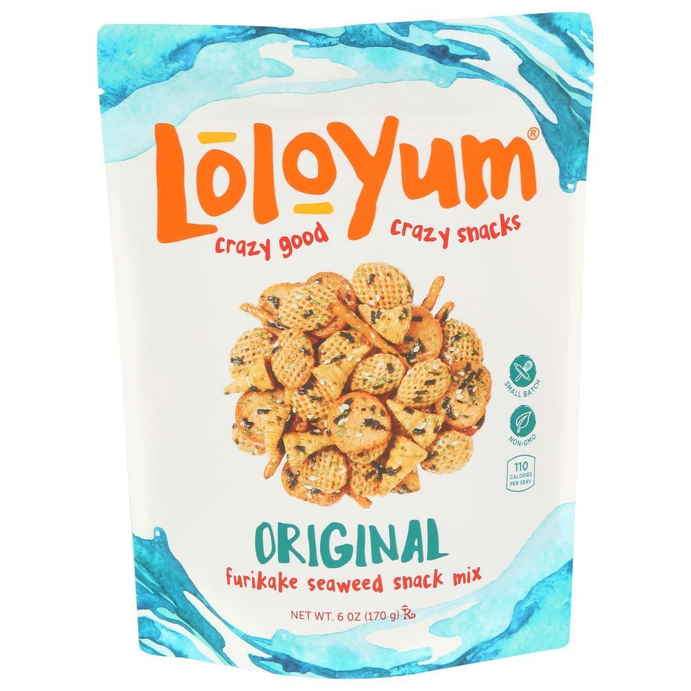 Loloyum Original Furikake Seaweed Snack Mix, 6 Ounce -- 12 Per Case