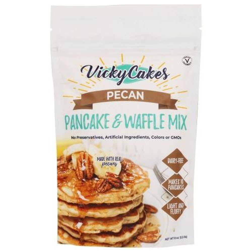 Vicky Cakes Pecan Pancake And Waffle Mix, 8 Ounce -- 12 Per Case