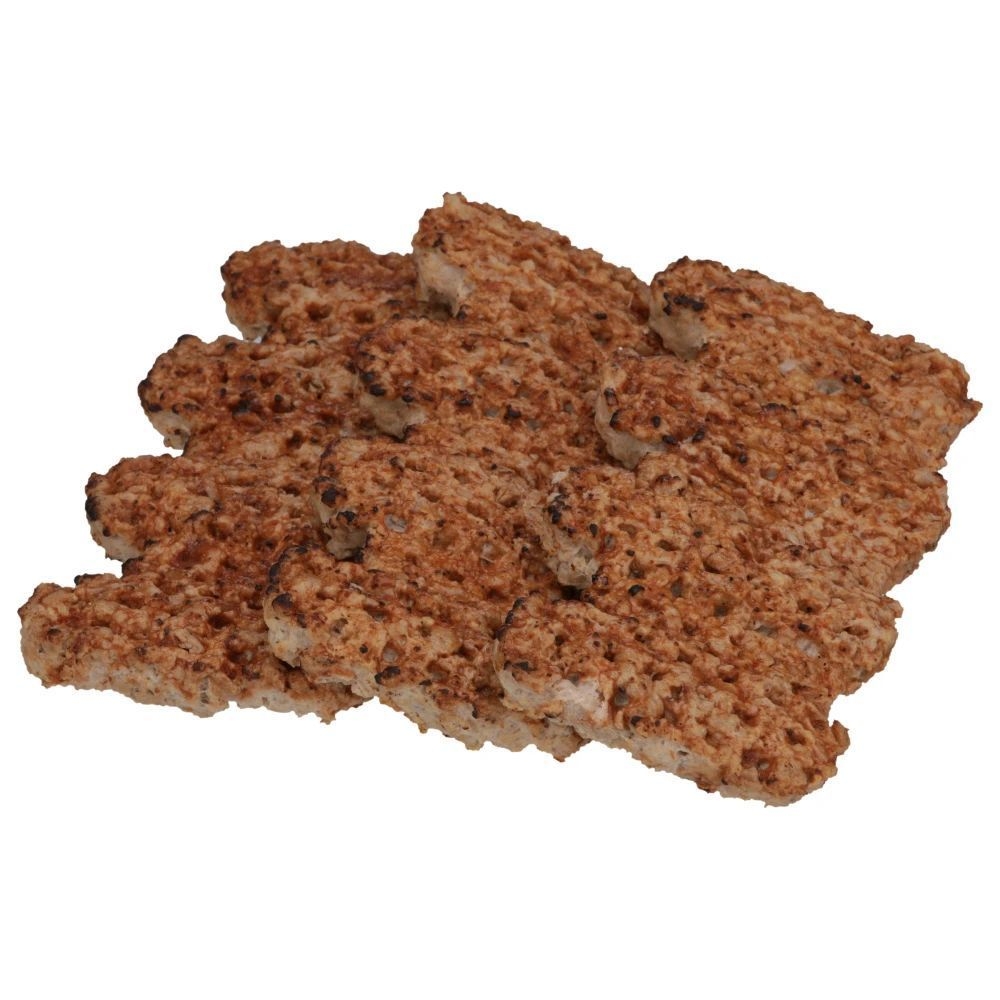 Advance Food Company Barbeque Glazed Super Rib Pork Patty, 3.5 Ounce -- 46 per case.