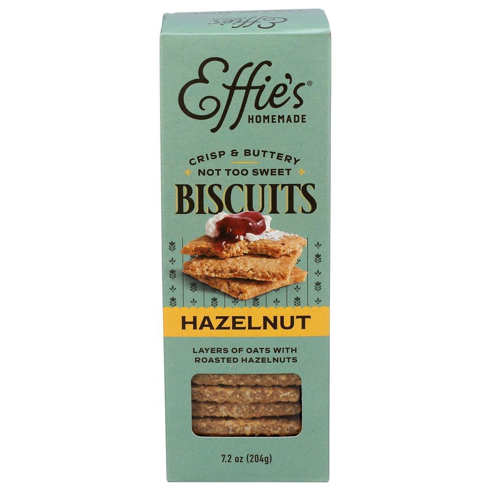 Effies Homemade Hazelnut Biscuits, 7.2 Ounce -- 12 Per Case