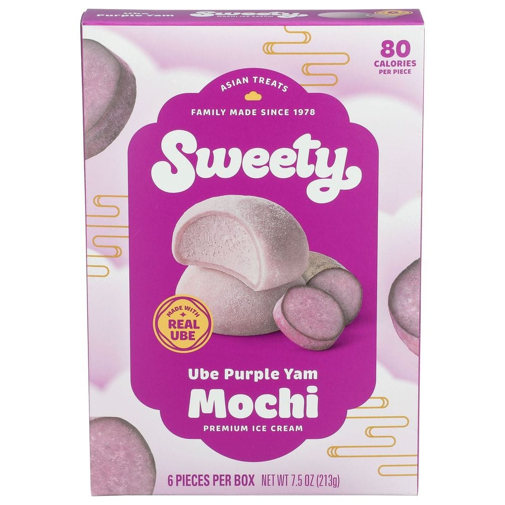 Sweety Ube Purple Yam Mochi Ice Cream, 7.5 Ounce -- 6 Per Case
