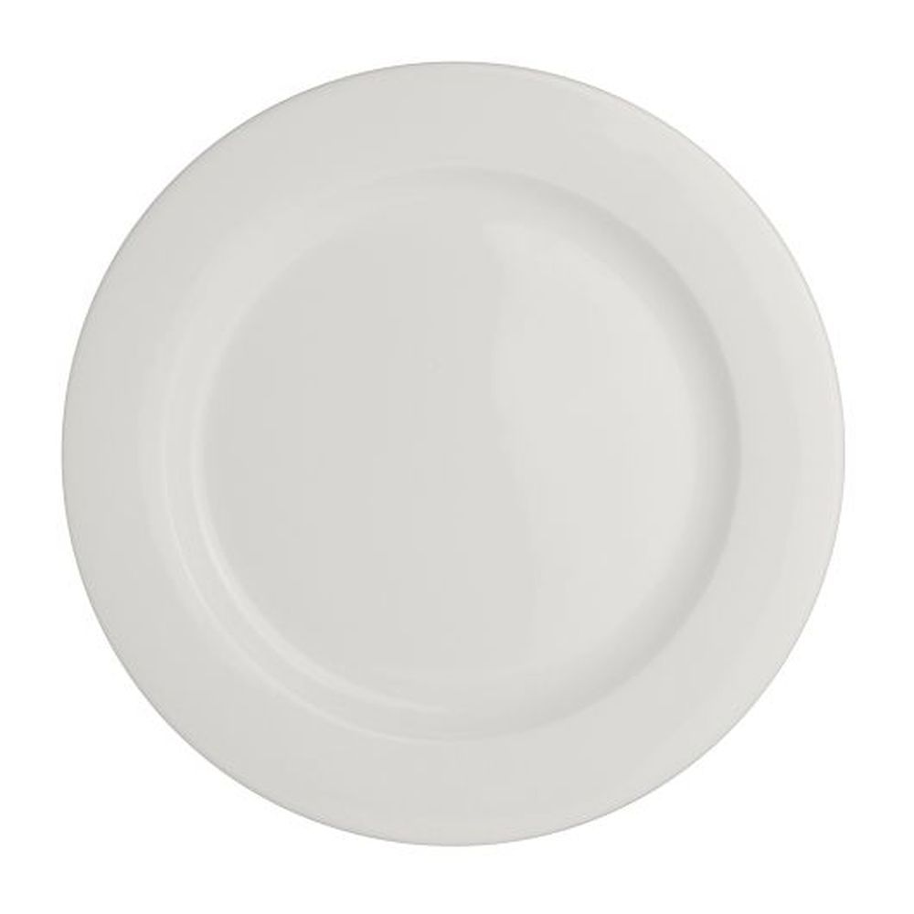 Steelite Monaco Vogue Alumina Vitrified 10 Inch Flat Rim Plate, 24 Count