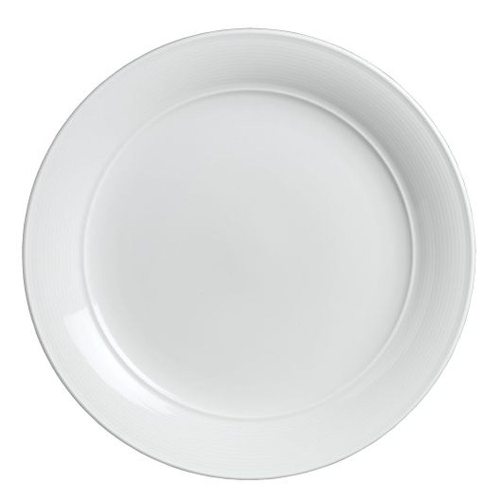 Aura 8.75 inch Porcelain Medium Rim Plate, 24 count
