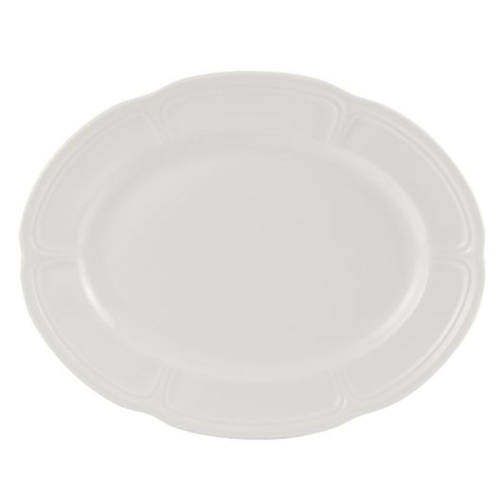 Steelite Monique Torino Alumina Vitrified 13 Inch Oval Plate, 12 Count