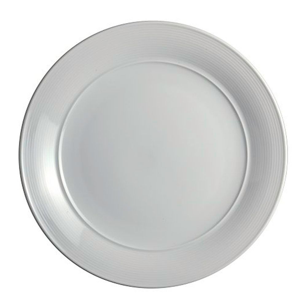 Rene Ozorio Aura 11.25 Inch Porcelain Medium Rim Plate, 12 Count
