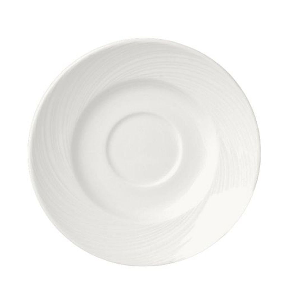 Steelite Spyro Alumina Vitrified 6.5 Inch Single Well Saucer, 36 Count