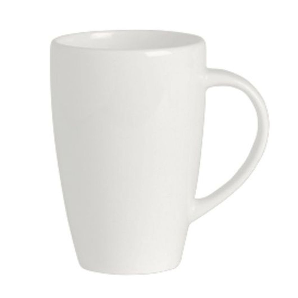 Monaco White Alumina Vitrified 10 Ounce Vogue Mug, 24 count