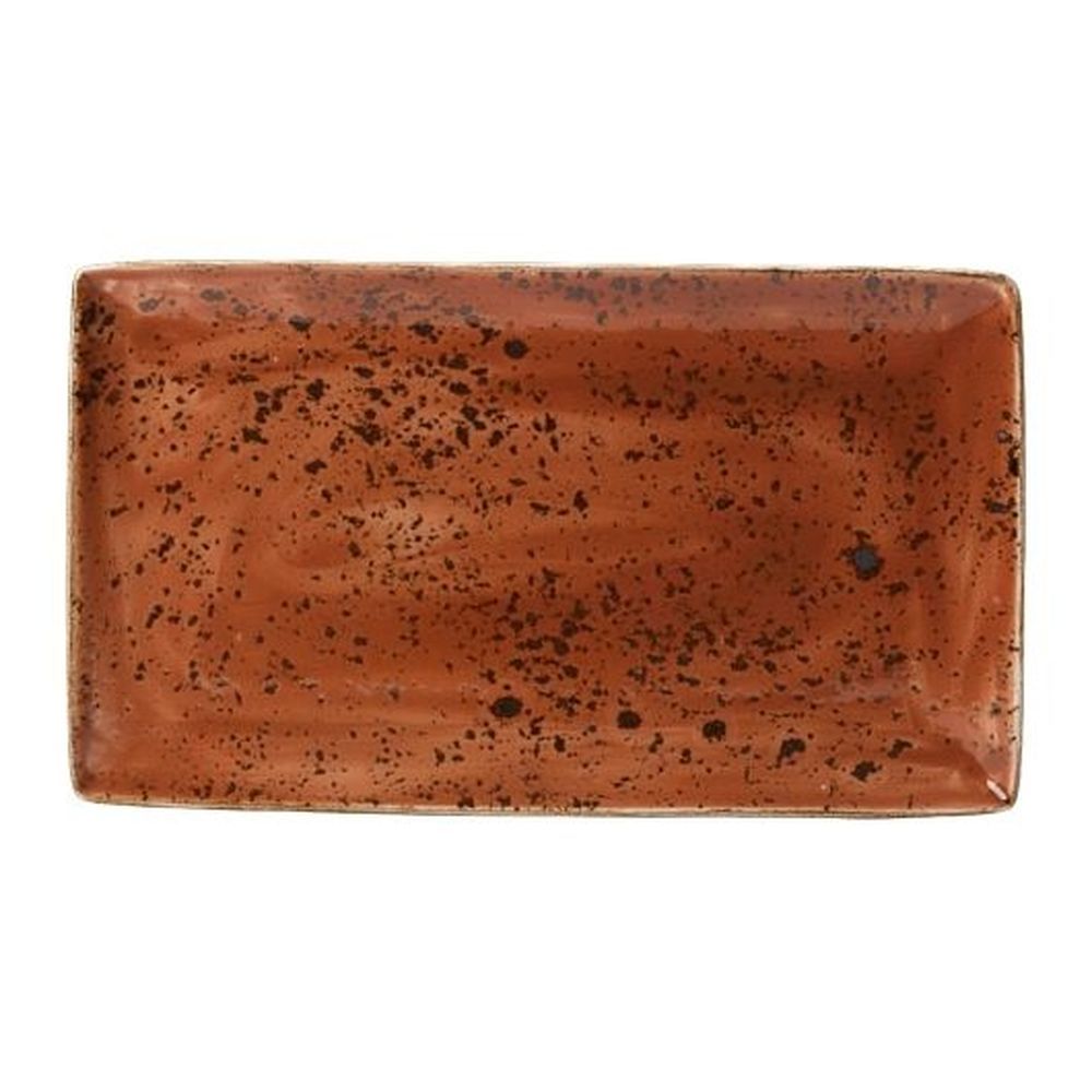 Steelite Craft Terracott Alumina Vitrified 13 Inch Rectangle Tray, 6 Count