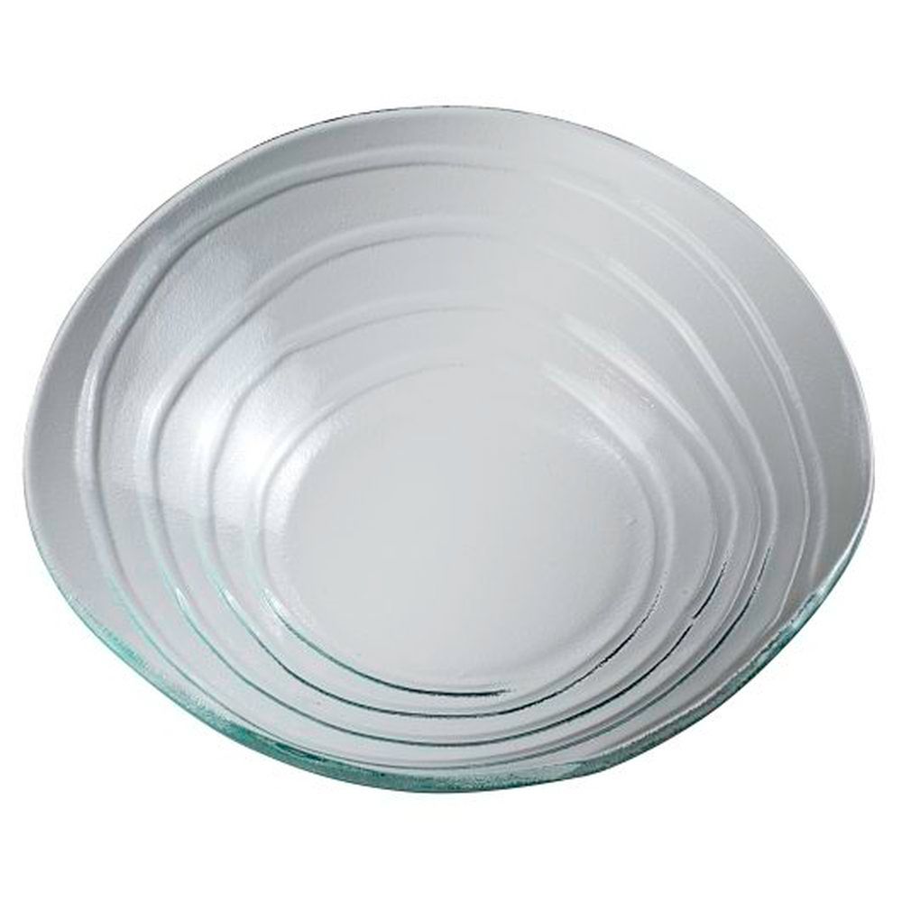 Creations 28 Ounce Ripple Glass Bowl, 10 Count