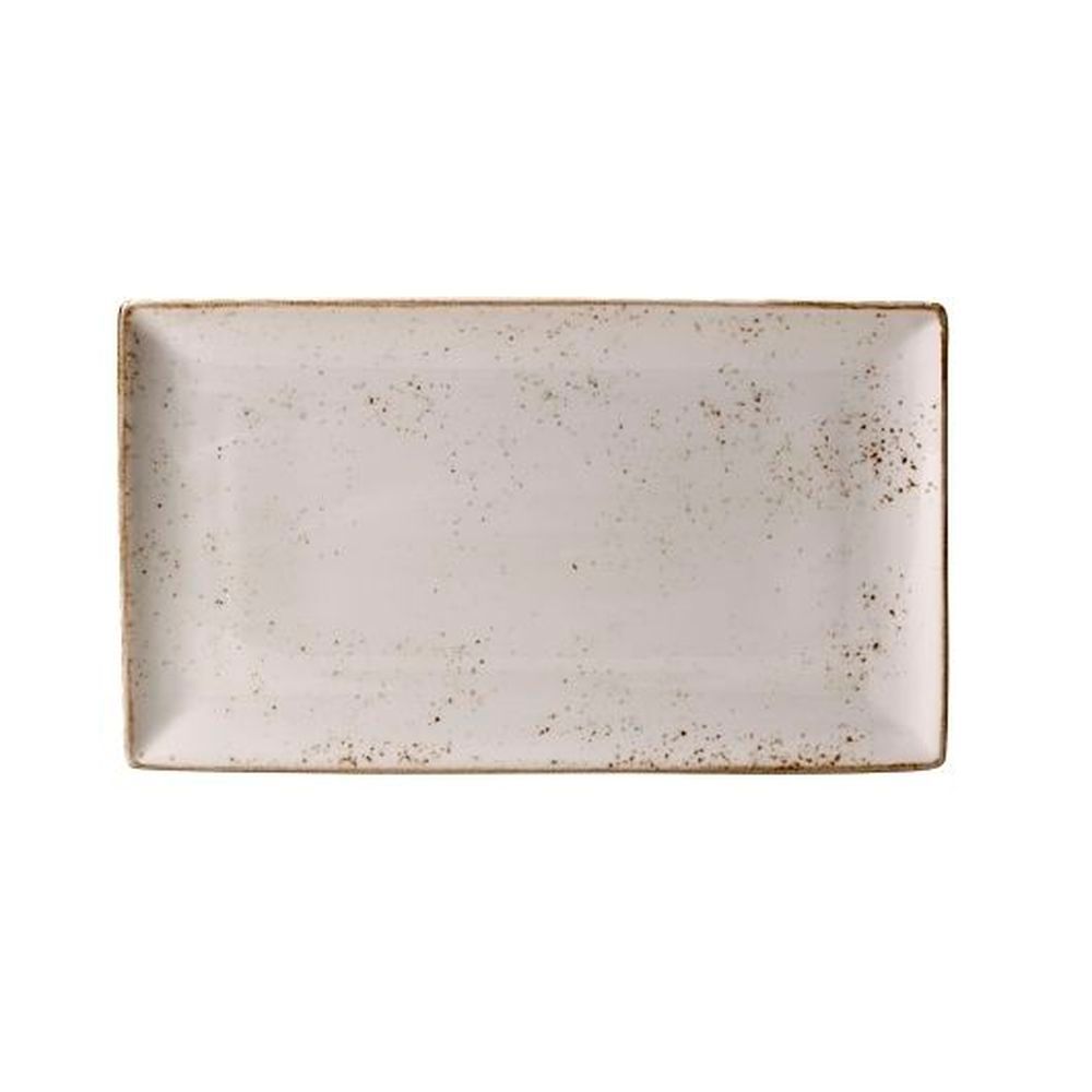 Steelite Craft White Alumina Vitrified 13 Inch Rectangle Tray, 6 Count