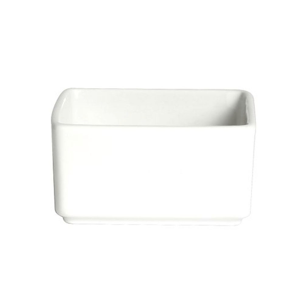 A La Carte Cafe Porcelain 6.75 Ounce Square Ramekin, 36 count