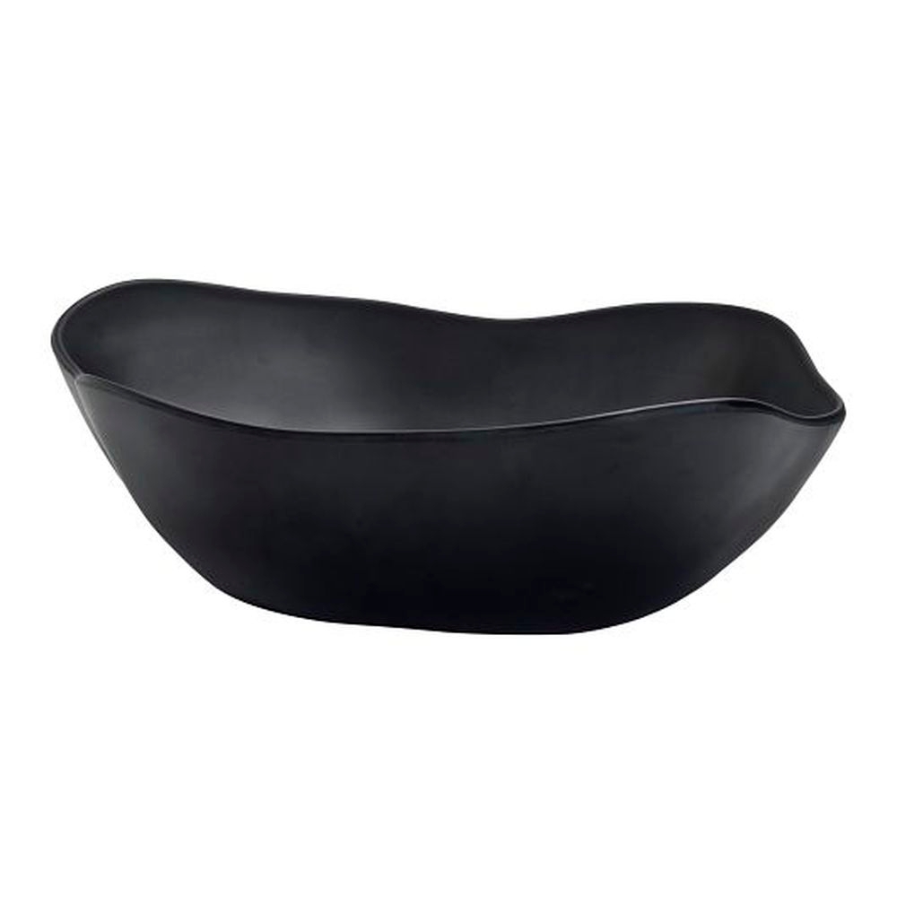 Marisol Black 12 Quart Melamine Salad Bowl, 4 count