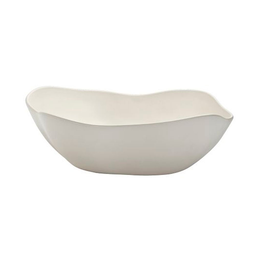 Marisol Sand Shell 12 Quart Melamine Salad Bowl, 4 count