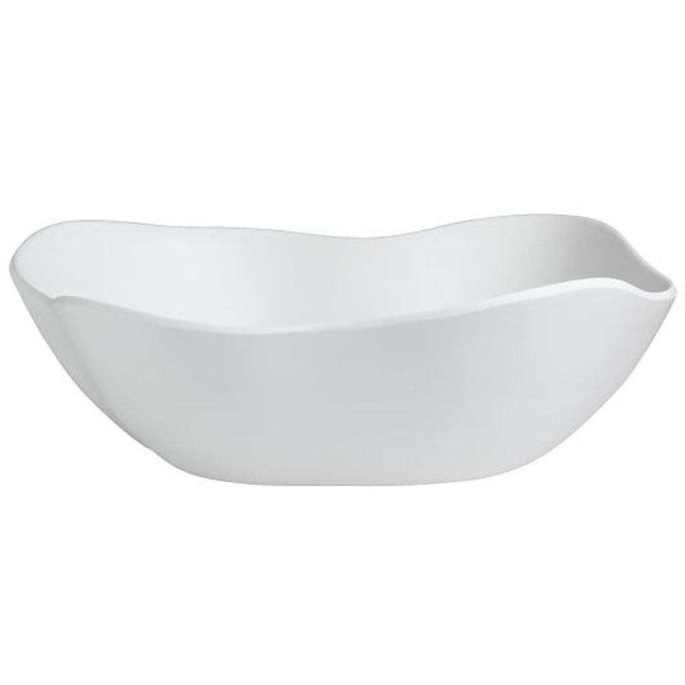 Marisol White 12 Quart Melamine Salad Bowl, 4 count
