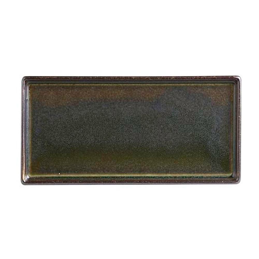 Wabi Sabi Slate Porcelain 6.25 inch Rectangle Tray, 24 count
