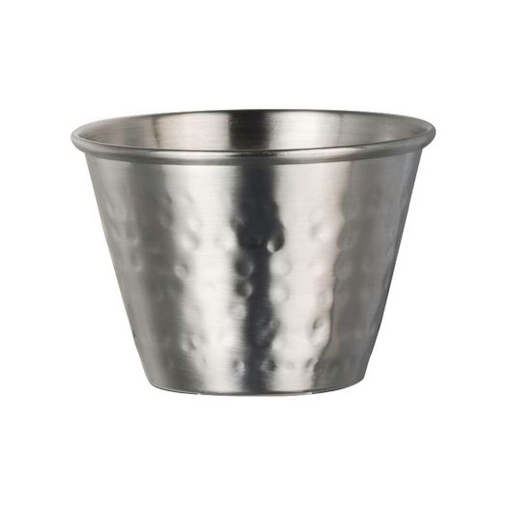 Creations Stainless Steel 2.5 Ounce Large Hammered Ramekin, 48 Count