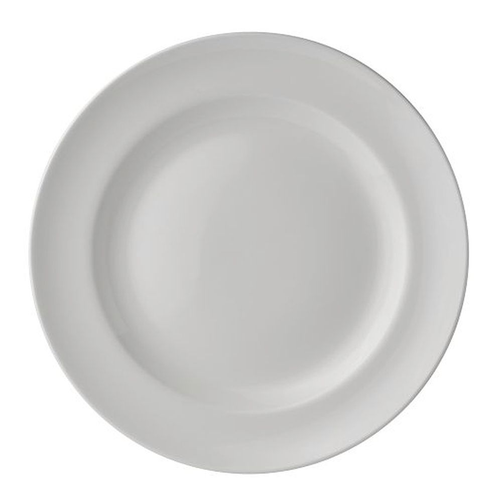 Folio Virtu Bone China 8.0 Inch Banquet Rim Plate, 24 Count