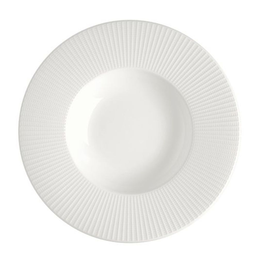 Willow Alumina Vitrified 10 Ounce Gourmet Deep Rimmed Bowl, 6 count