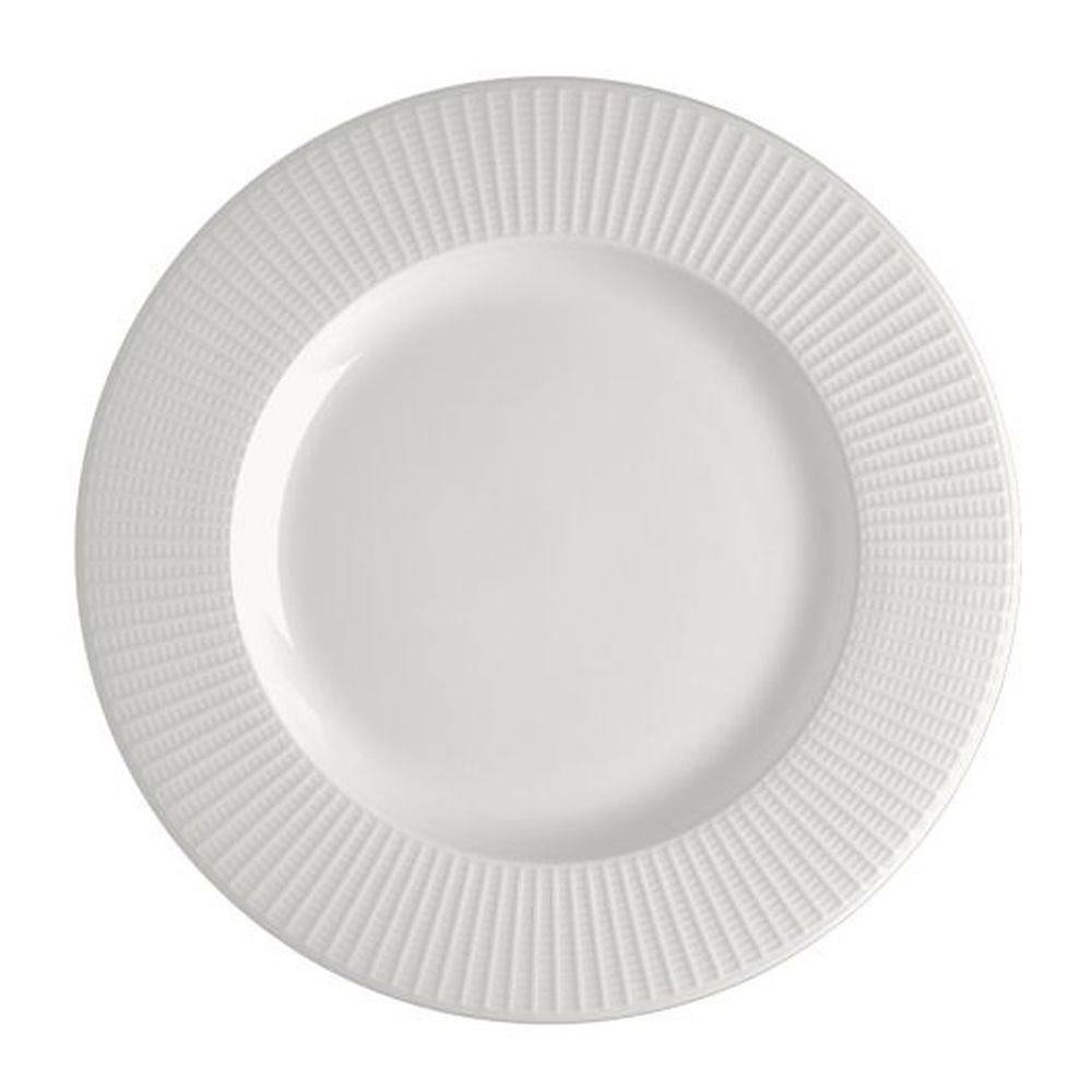 Steelite Willow Alumina Vitrified 8 Inch Mid Rim Plate, 24 Count
